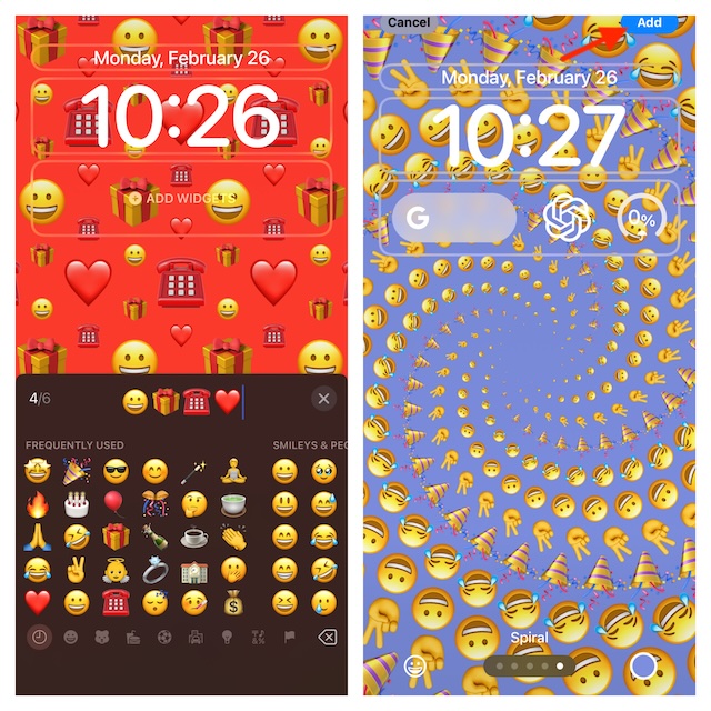 Customize your emoji Lock Screen wallpaper on iPhone
