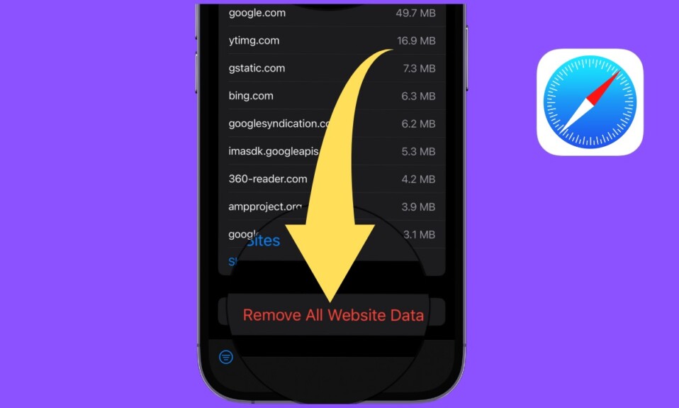 How to permanently remove website data from Safari on iPhone and iPad 1