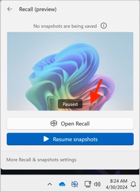 Pause recall on your PC