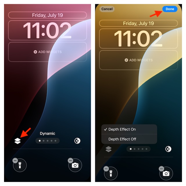 Enable Depth effect for dynamic wallpaper on iPhone