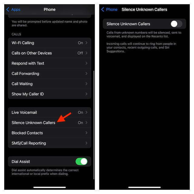 Unsilence Unknown Callers in iOS 18 on iPhone